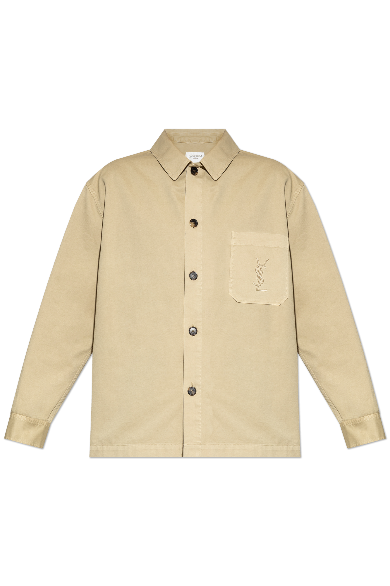 Saint Laurent Shirt with embroidered logo | Men's | Vitkac